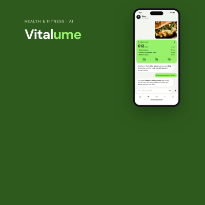 Vitalume AI coach app screen