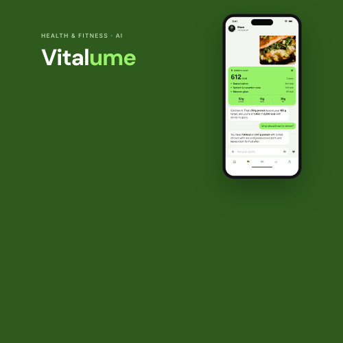 Vitalume AI coach app screen